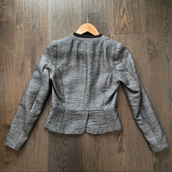 H&M Silver/Black Fitted Blazer - Picture 2 of 5